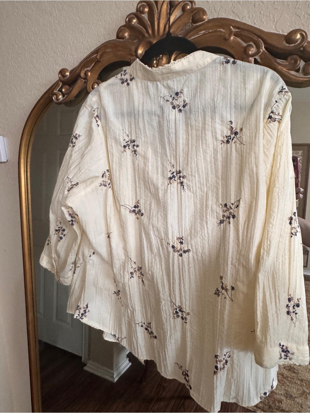 Dress Barn Boho Floral Embroidered Blouse Size 2X - Picture 5 of 5